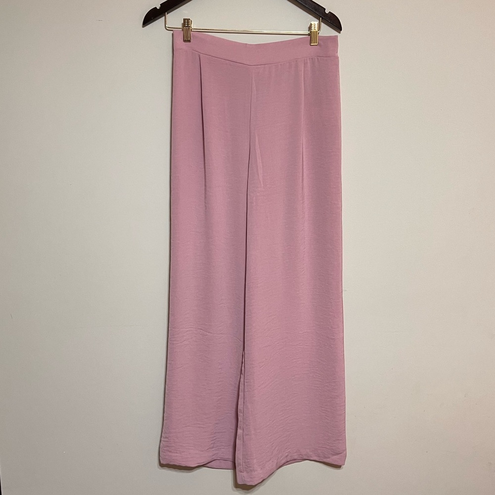Maison d'Amelie Soft Wide Leg Pants Pink | Size S